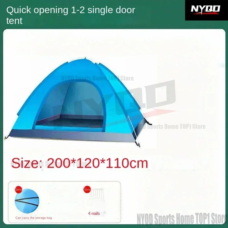 Tente extérieure 3-4 /2-3 personnes tente de camping à ouverture rapide automatique tente extérieure pour 1-2 personnes épaisse coupe-vent et super légère