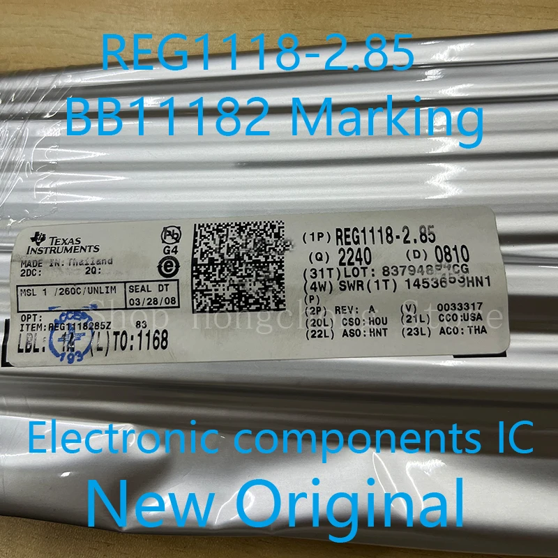 

New Original REG1118-2.85 REG1118 REG1118-2.85-2K5 BB11182A MARKING LDO Regulator Pos 2.85V 0.8A 4-Pin(3+Tab) SOT-223-4 10PCS