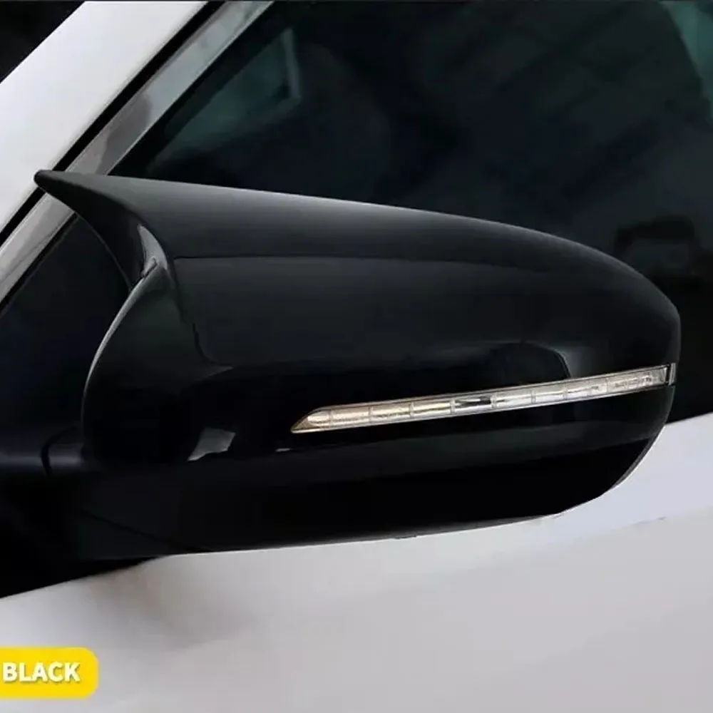 For Kia Optima K5 2011-2015 Car Sticker Rearview Side Mirror Cover Wing Cap Exterior Door Rear View Case Trim Carbon Fiber Look