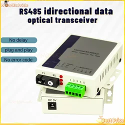 1 pair SC Bidirectional 485 Bidirectional Data Optical Fiber Media Converter Fiber Transceiver X1 Route RS485 Optic Transceiver