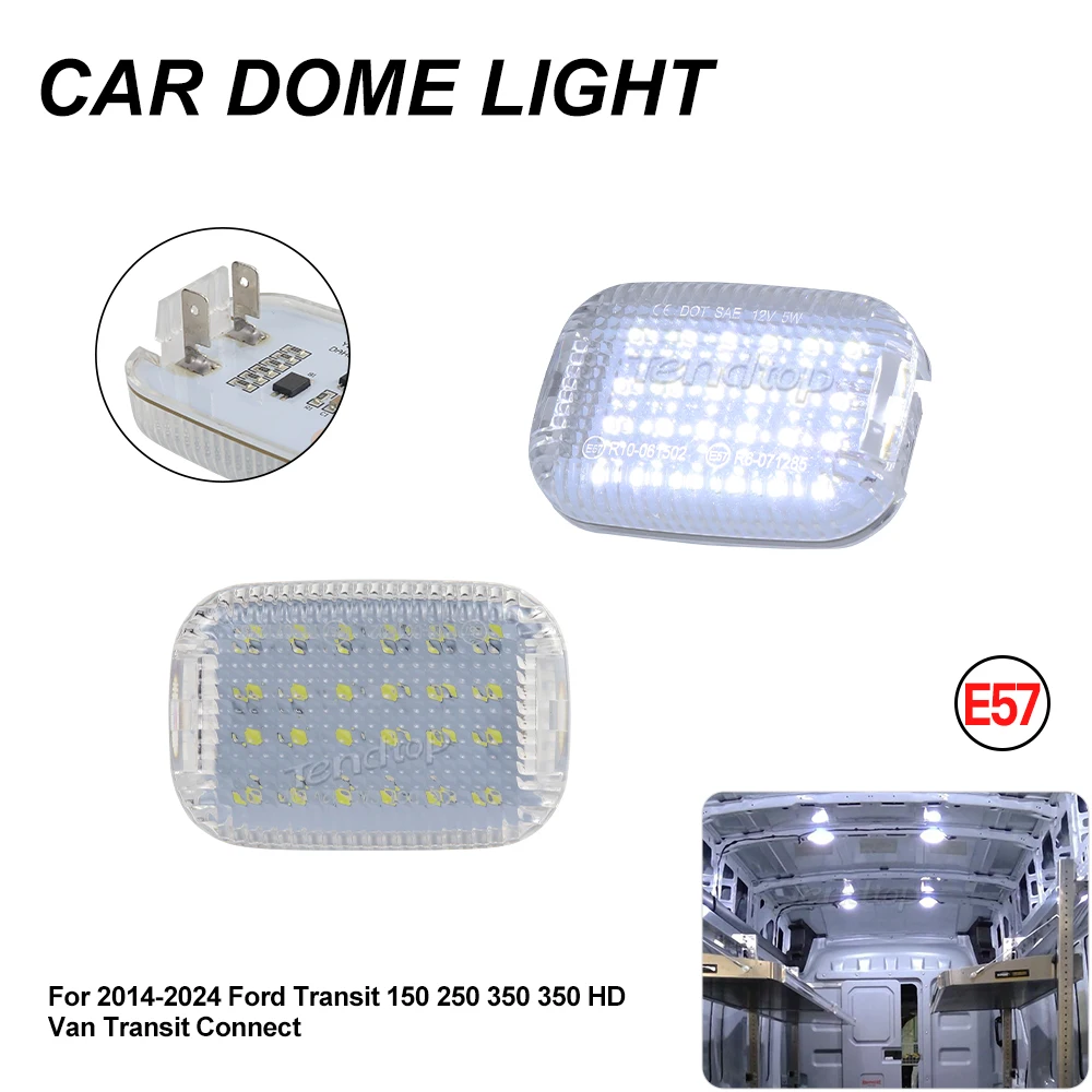 For Ford Transit 150/250/350/350 HD Van Transit Connect 2014-2024 LED Interior Cabin Courtesy Cargo Load Space Area Dome Light