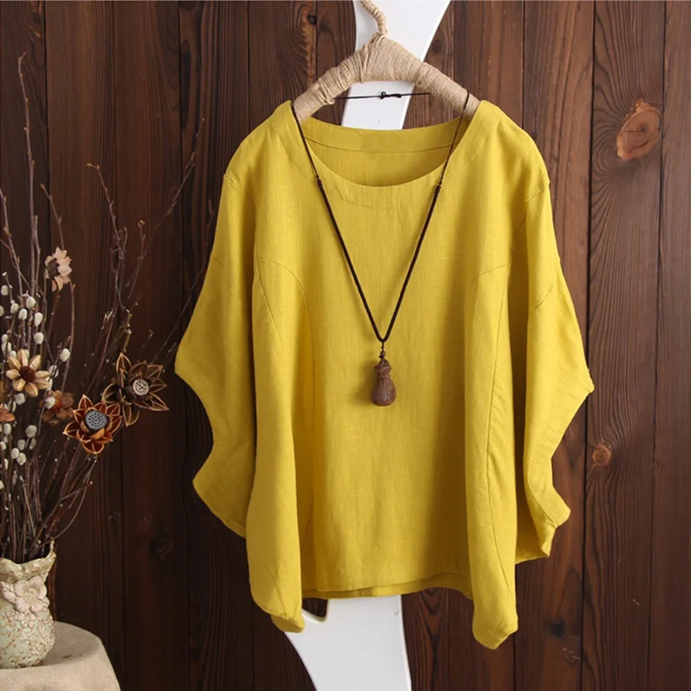 

Harajuku Y2k Top Vintage Clothes Tees Cotton Linen Streetwear Casual Shirts for Women Clothing T-Shirts Fashion Summer