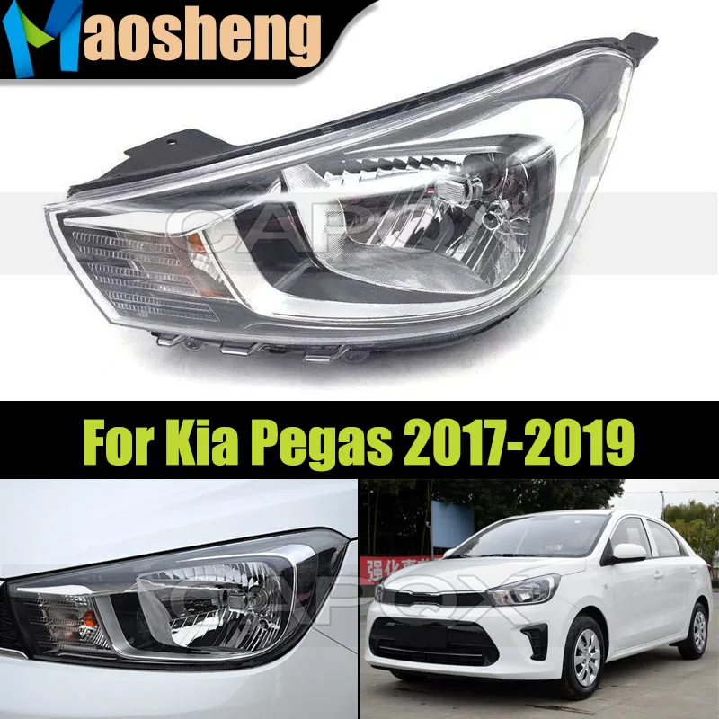 

Front Bumper Headlight Head Light For Kia Pegas 2017 2018 2019 Headlamp Head Lamp Driver Light