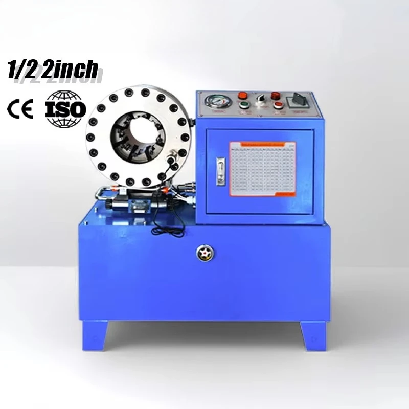 

1/4-2" 4SH Hydraulic Hose Crimper Machine Portable With Dies For EN856 SAE100R12 Industrial Assembly