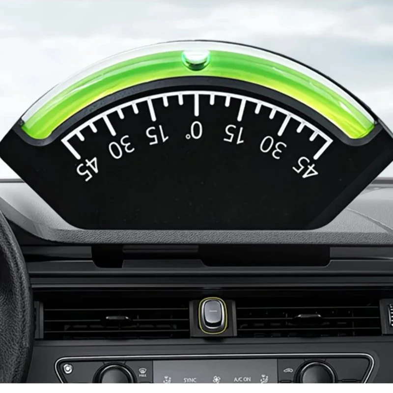 10-0-10 25-0-25 45-0-45 Inclinometer and Tilt Gauge Glass Tube Inclinometer Slope Protractor Angle Meter