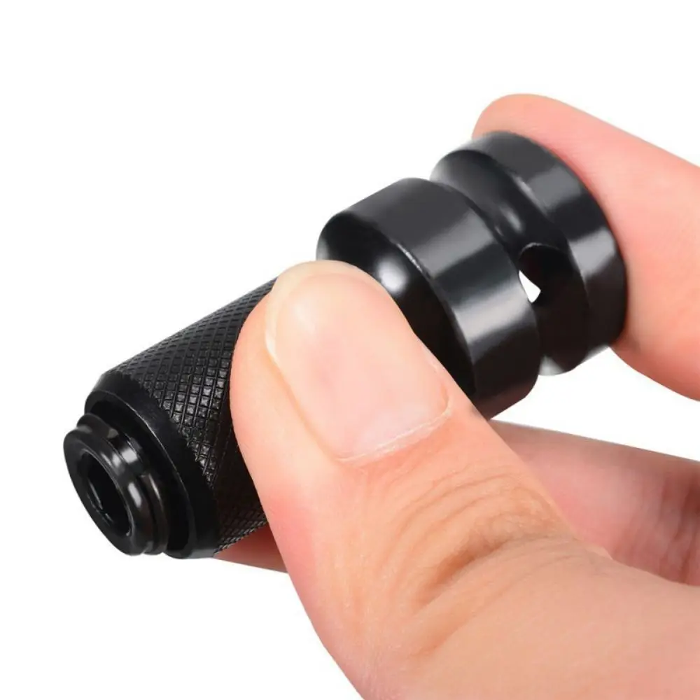 1Pc 1/2 Inch Vierkante Schijf Naar 1/4 Inch Hex Socket Adapter Converter Chuck Adapter Voor Impact Lucht En Elektrische Sleutel