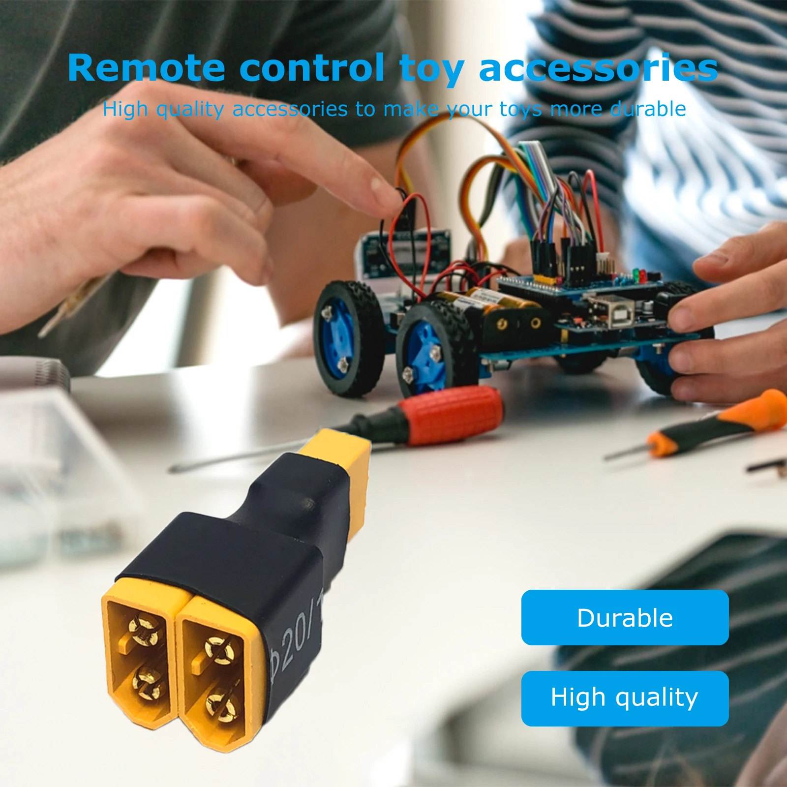 ขั้วต่อปลั๊กพลาสติก อุปกรณ์ DIY แบบ XT60 ตัวเมีย เป็น XT60 ตัวผู้ อะไหล่ RC ตัวแปลงขั้วต่อ สำหรับเปลี่ยนแบตเตอรี่ลิเธียม ESC