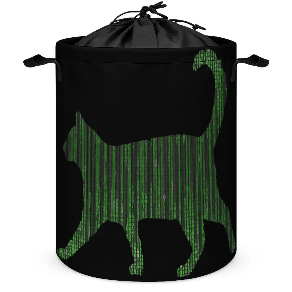 Matrix Cat Essential for Sale Tie Up Your Dirty Pocket Graphic Vintage Laundry Basket And Great to The Touch Can Be Folded Store