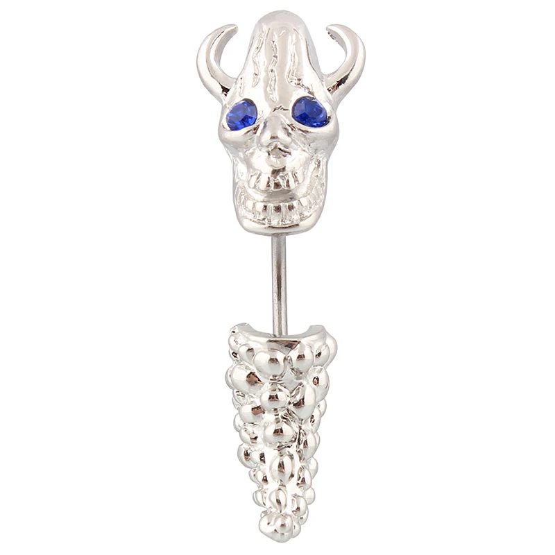 Body percing Goblin 16G 10mm Stainless steel Pin Belly button ring Nickel free Navel nail Fashion jewelry