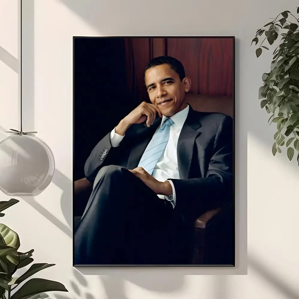 Political Figure Barack Hussein Obama Poster  Classic Home Interior Design & Modern Wall Decor Art Collection