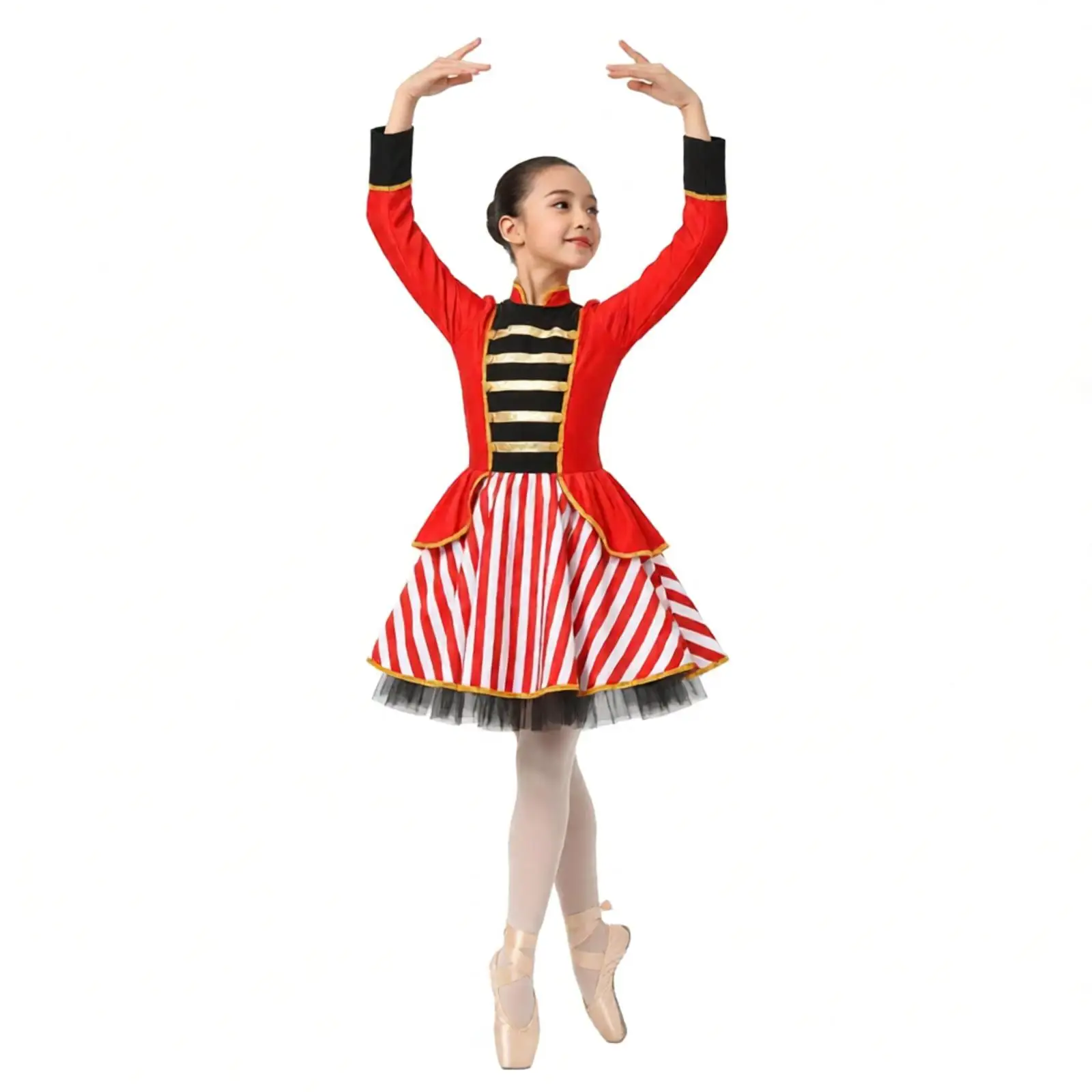 #6-16 Circus Ringmaster Costume Sequins Tulle Ring Master Performance Circus Lion Tamer Halloween Cosplay Carnival Party Dresses