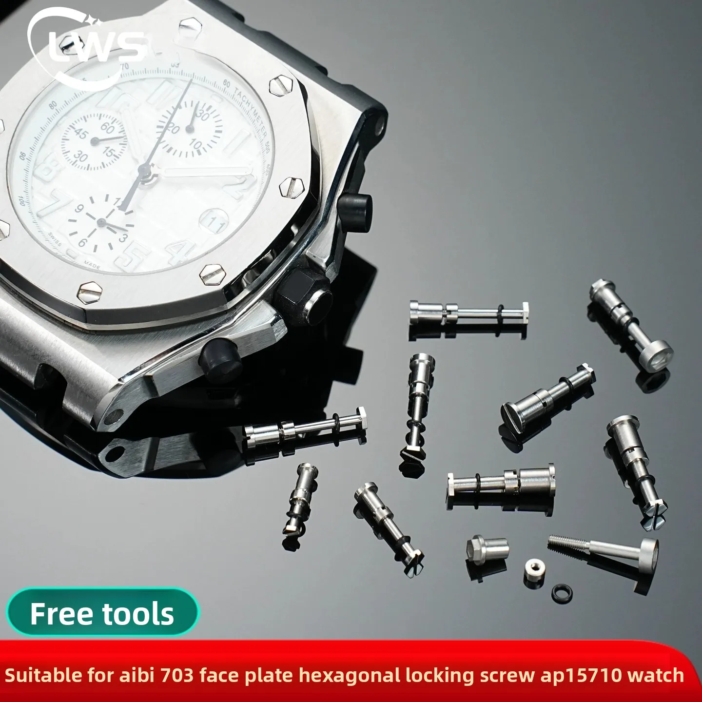 AP15170 Watch Accessories For Audemars Piguet AP15720 703 Surface Case steel Screw hexagon screw Bottom cap screw Replace Parts