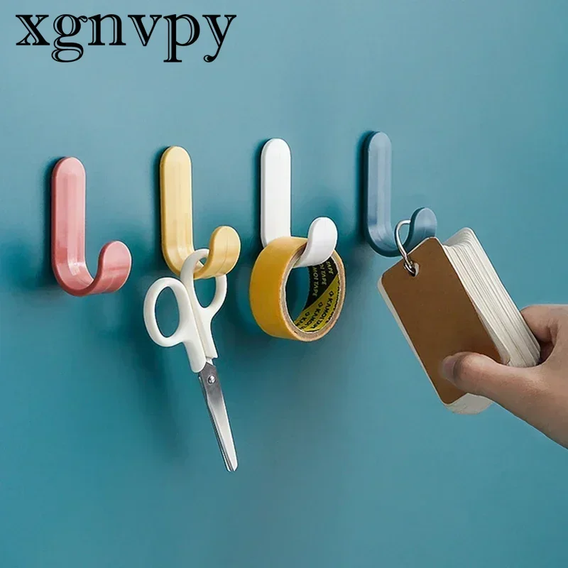 xgnvpy Multi Purpose Wall Organizer Hook Behind Door Key Cloth Hanger Robe Towel Holder Rack Kitchen Shelf Storage Hardware Hook