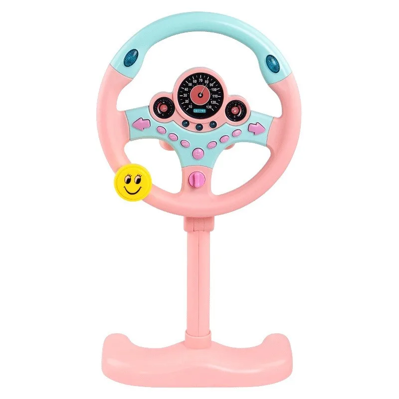 Infant Shining Simulation Steering Wheel Toys Children's Toy Kids Early Education Copilots Stroller Vocal Baby Toys