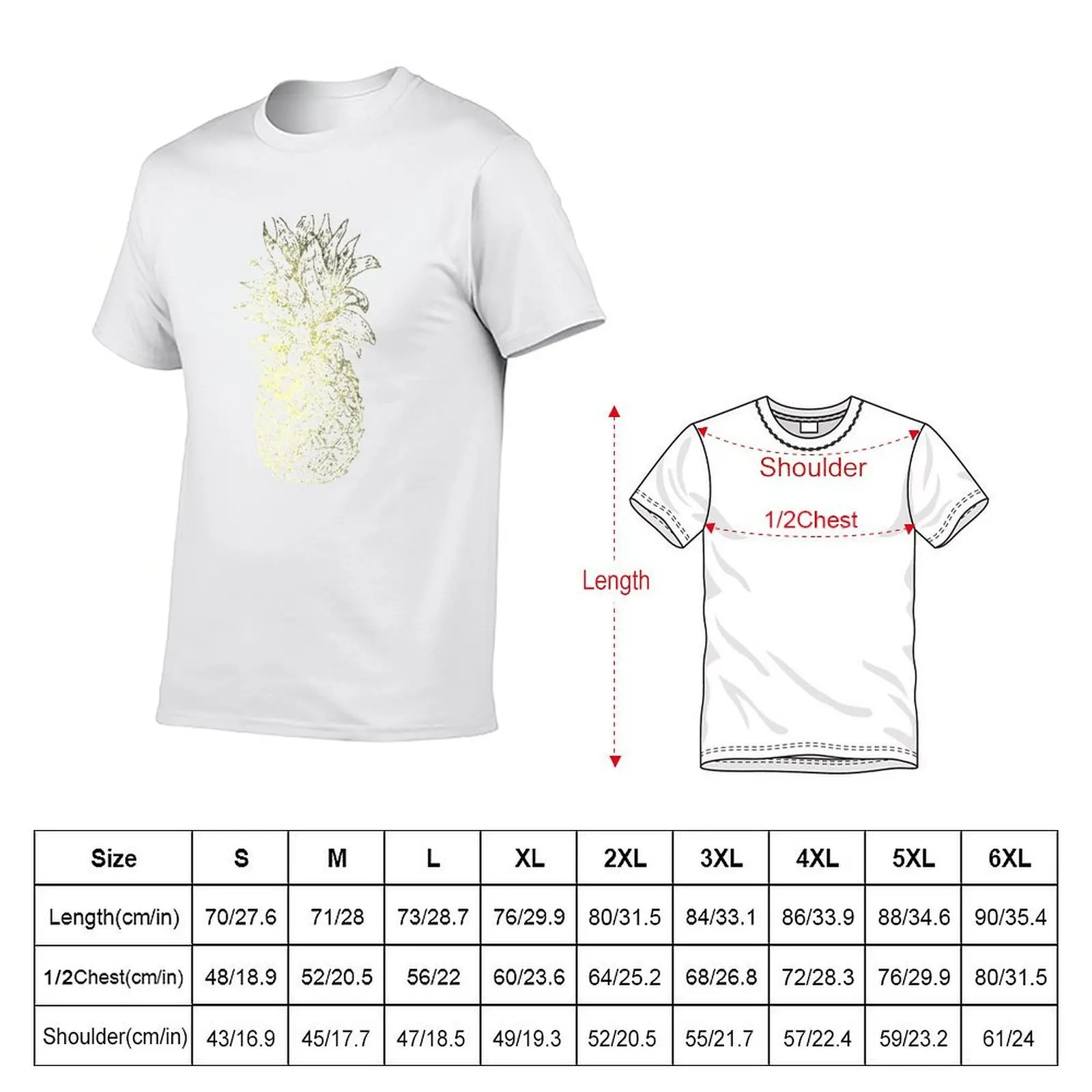 Vintage Pineapple Shirt Summer Vacation T-Shirt man t shirts for men cotton t shirt man T-Shirt