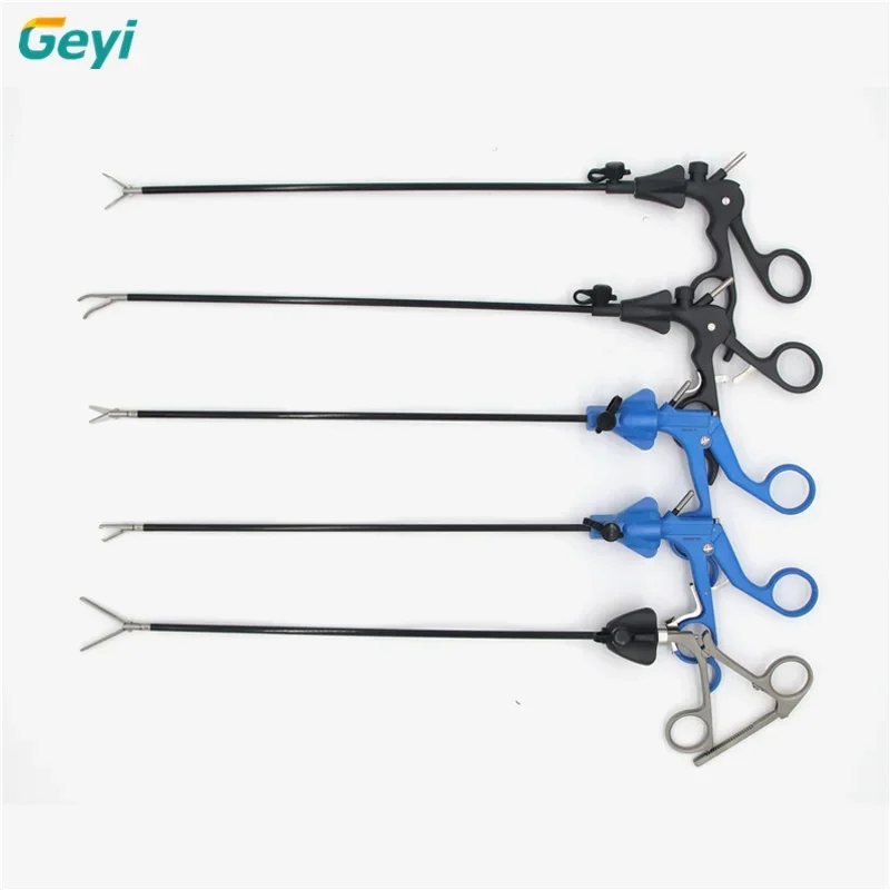 Geyi  Flexible Laparoscopic Vein Forceps Handle Morcelator Forceps Laparoscopic 10mm