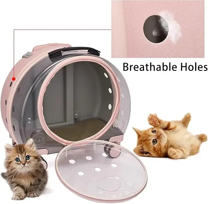 Cat Carriers Small Pet Luggage Case Portable Shoulder Box Transparent Simple Space Dog Suitcase