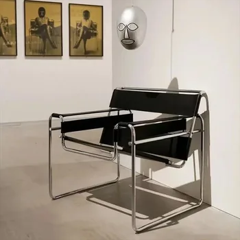 Bauhaus Leather Sling Chair 1