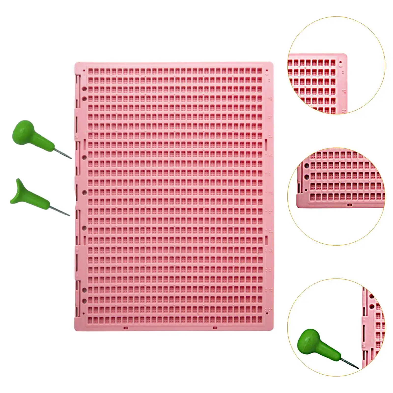 Braille Writing Slate Braille Writing Tool Convenient Portable 27 Lines 30 Cells for Beginners Adult Men Women School Practice