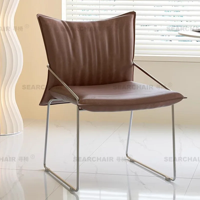 كراسي تناول الطعام الفاخرة الاسكندنافية مصممة للحفلات كراسي تناول الطعام المريحة في الفنادق وأثاث جناح صالة البراز المريح البسيط #5