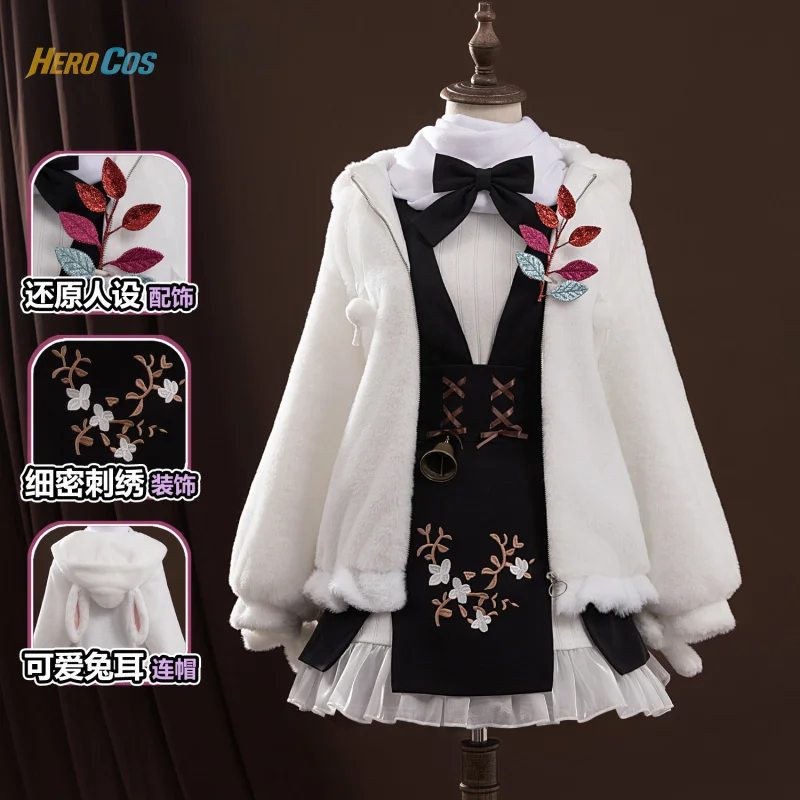 

Game Arknights Eyjafjalla Cosplay Costume Lovely Uniform Halloween Party Role Play Outfit Women HERO Cos