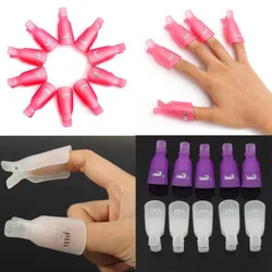 Plastikowe Nail Art Soak Off Cap klipy zmywacz do żelu UV Wrap narzędzie płyn do usuwania lakieru narzędzia do Manicure