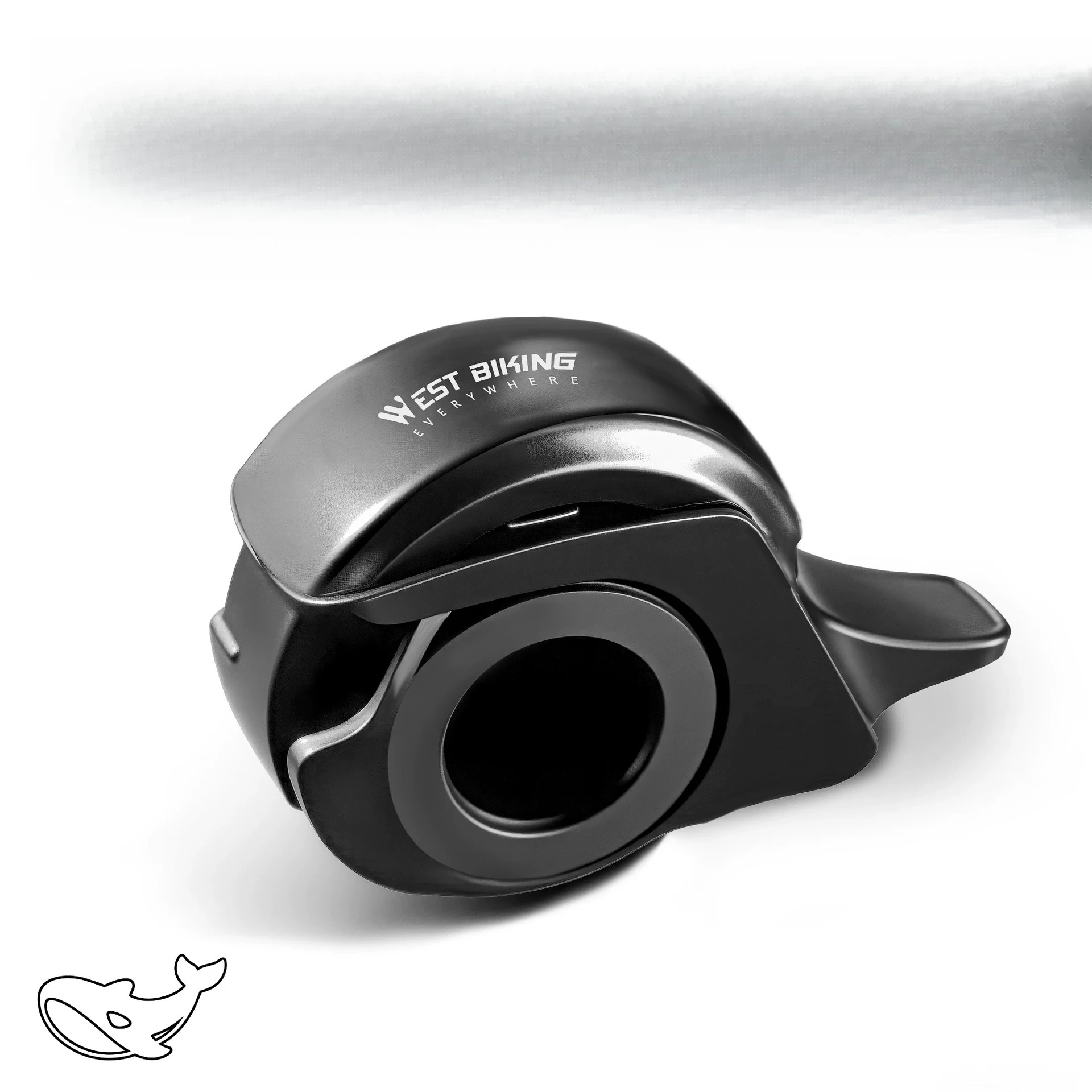 Campana invisible para bicicleta West Rider, campana invisible Whale, campana de aluminio Crispy Bell, campana para bicicleta de montaña