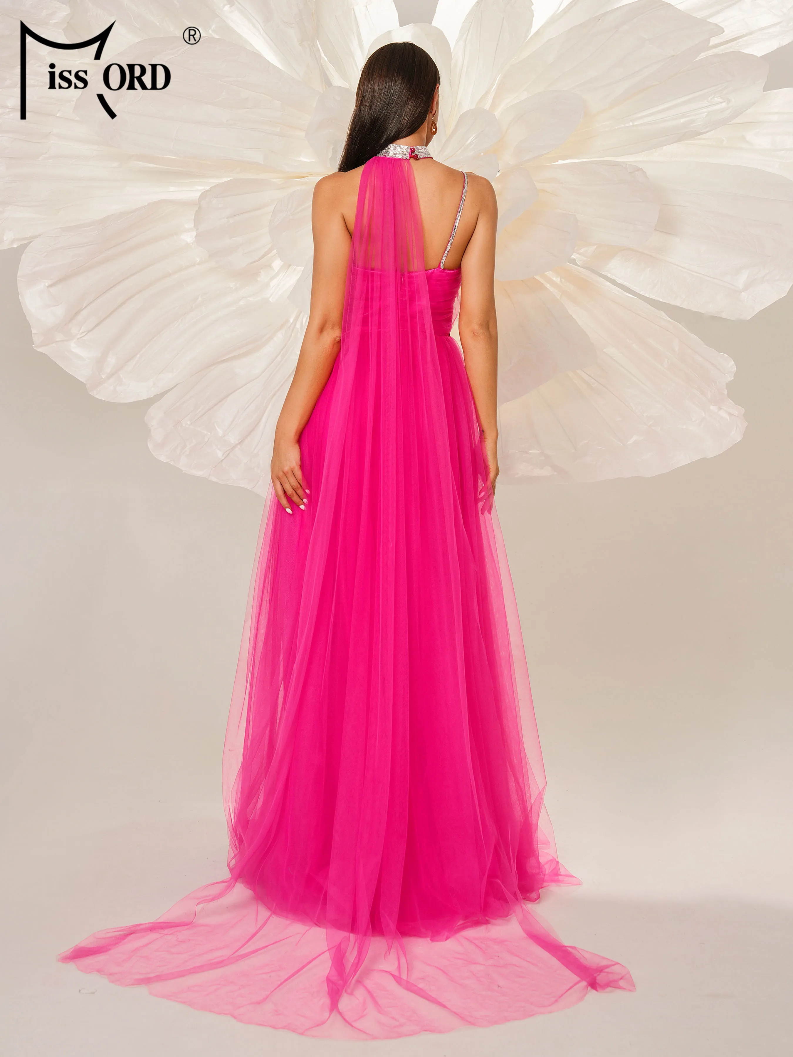 Missord New Halter A Line Evening Gown Wedding Birthday Party High Quality Luxury Elegant Beautiful Chic Woman Graduation Dress