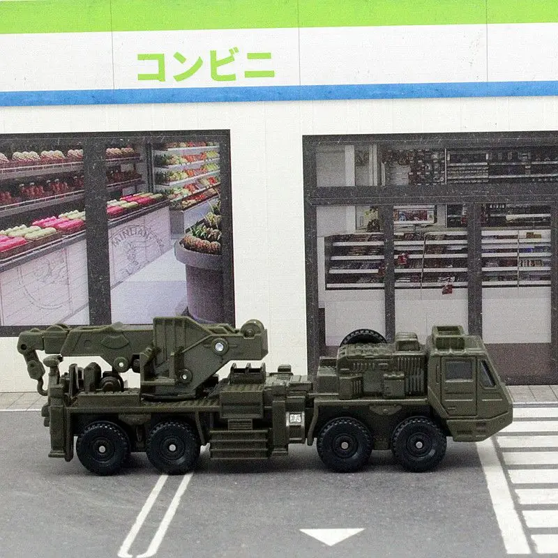 Takara Tomy Tomica Metal Diecast No.141 JGSDF Heavy Wheeled Recovery Vehicle 1/89 Car Hot Pop Kids Toys Motor