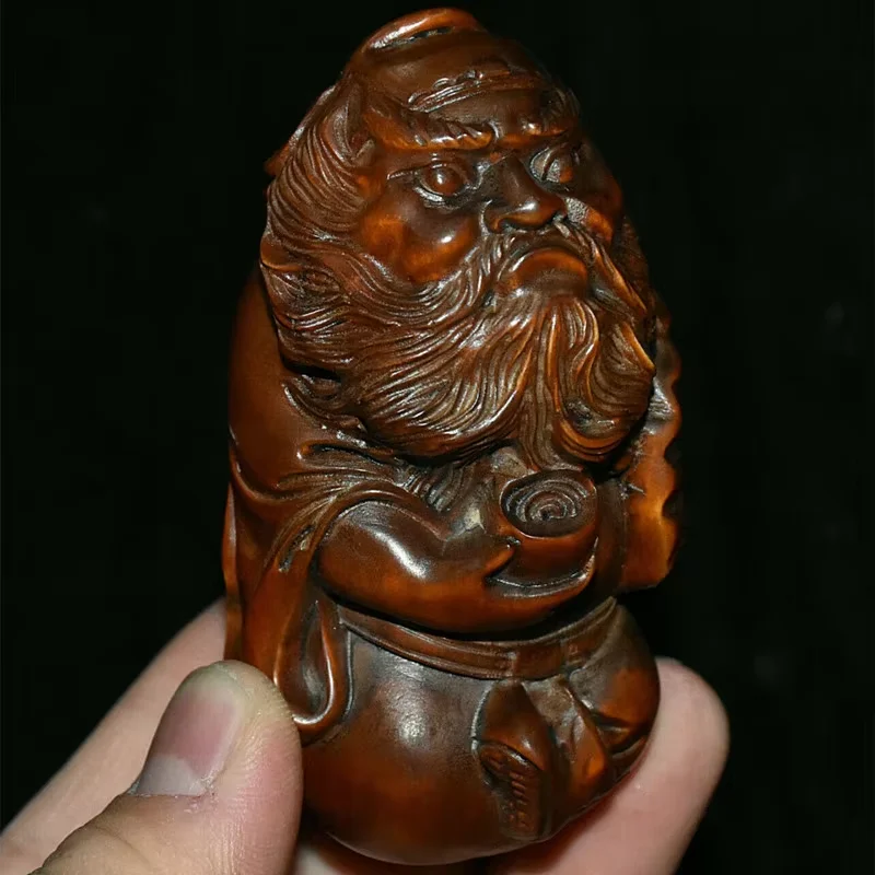الصين القديمة خشب البقس الخشب منحوتة بيكسي تشونغ كوي تشونغكوي الله يطلق أشباح تمثال مكتب الديكور التماثيل للزينة هدية