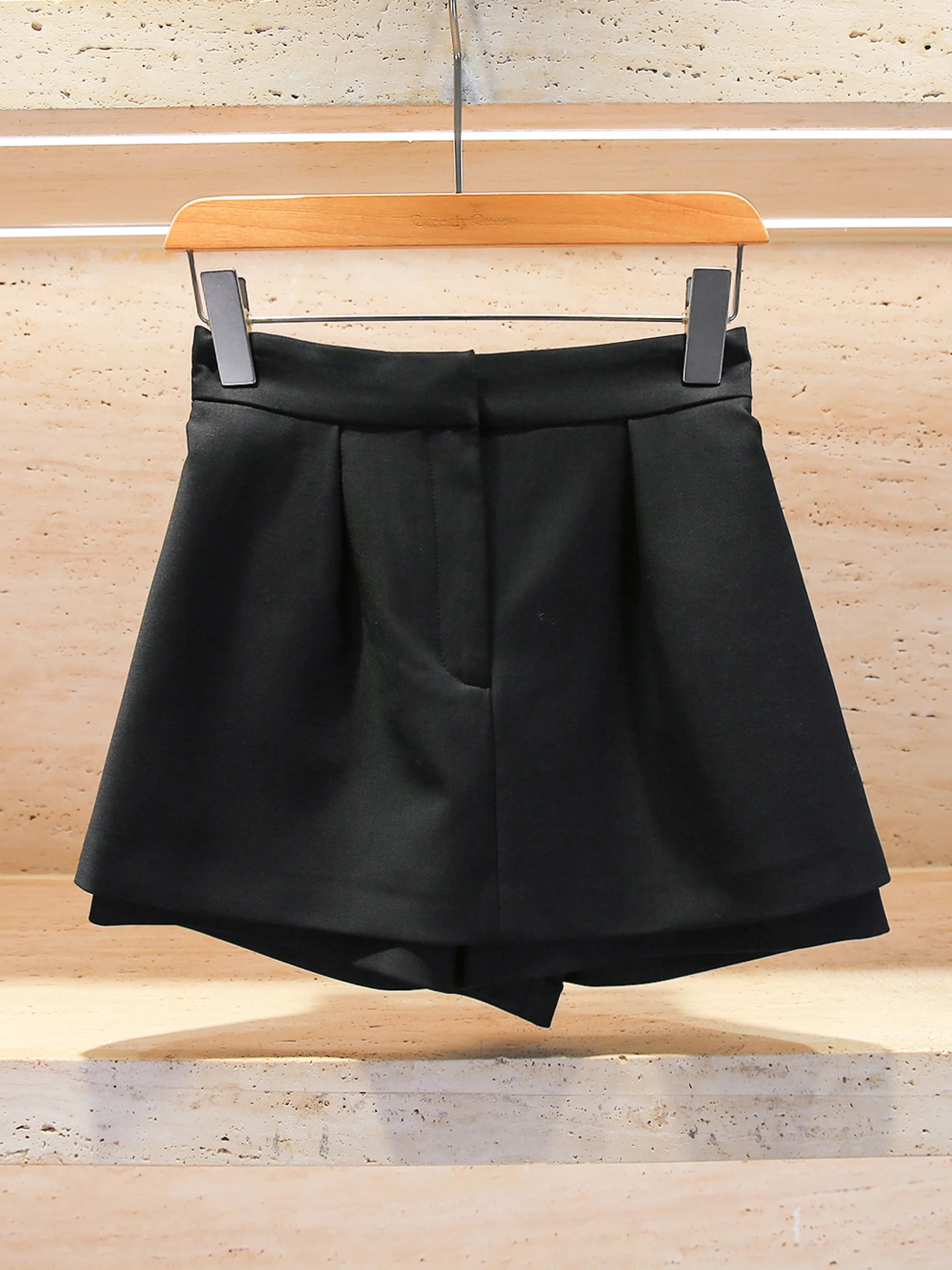

High Waist A-Line Skirt-Pants Casual Versatile Women's Premium Faion Commute Sle High Waist Skirt-Pants for Autumn