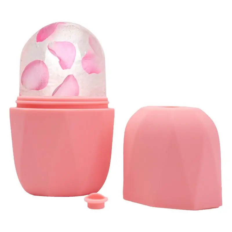 Stampo per ghiaccio in Silicone stampi e vassoi per cubetti di ghiaccio riutilizzabili rullo per il viso di ghiaccio tonificante per la pelle naturale per strumenti per la cura della pelle cubo per il viso di ghiaccio