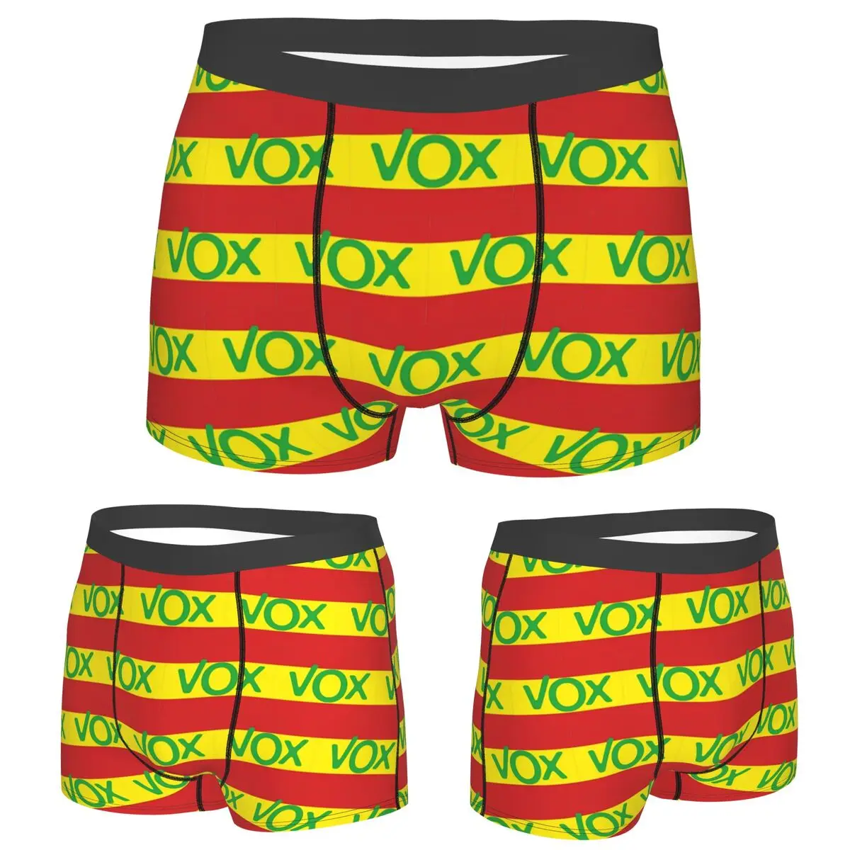 

Boxer Underpants Shorts Espana Vox Logo Spain Political Party Spanish Panties Men's Comfortable Underwear for Homme Man Gift