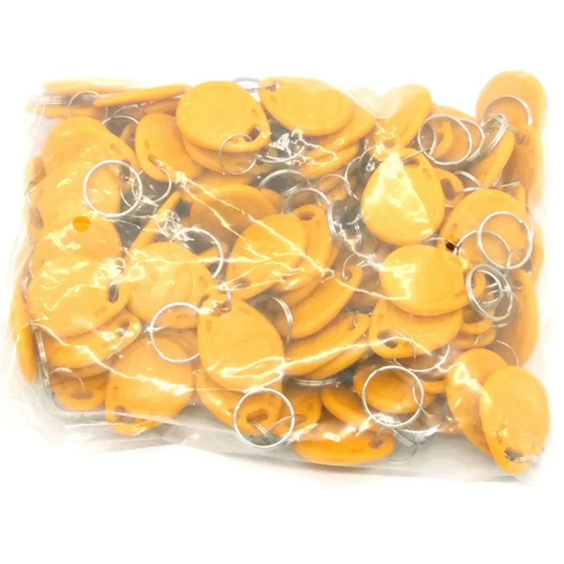 L72A-100Pcs T5577 Blank Key Tag RFID Chip Ring Cards Tags Keytag 125 Khz Copy Rewritable Writable Duplicate