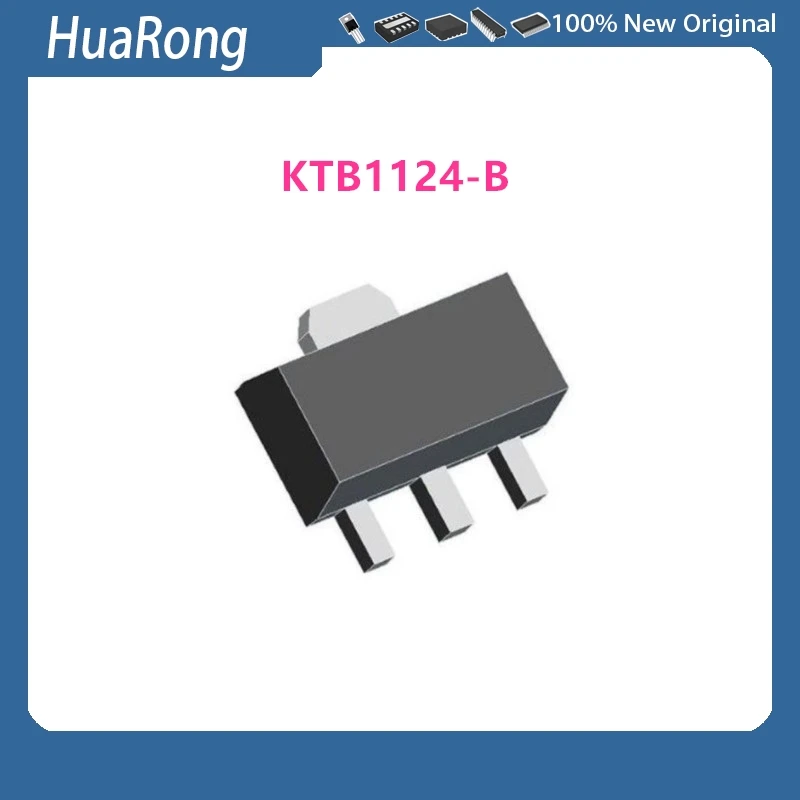 50Pcs/Lot KTB1124-B XB SOT-89  BZX84C10Q-13-F KZ9  SOT-23