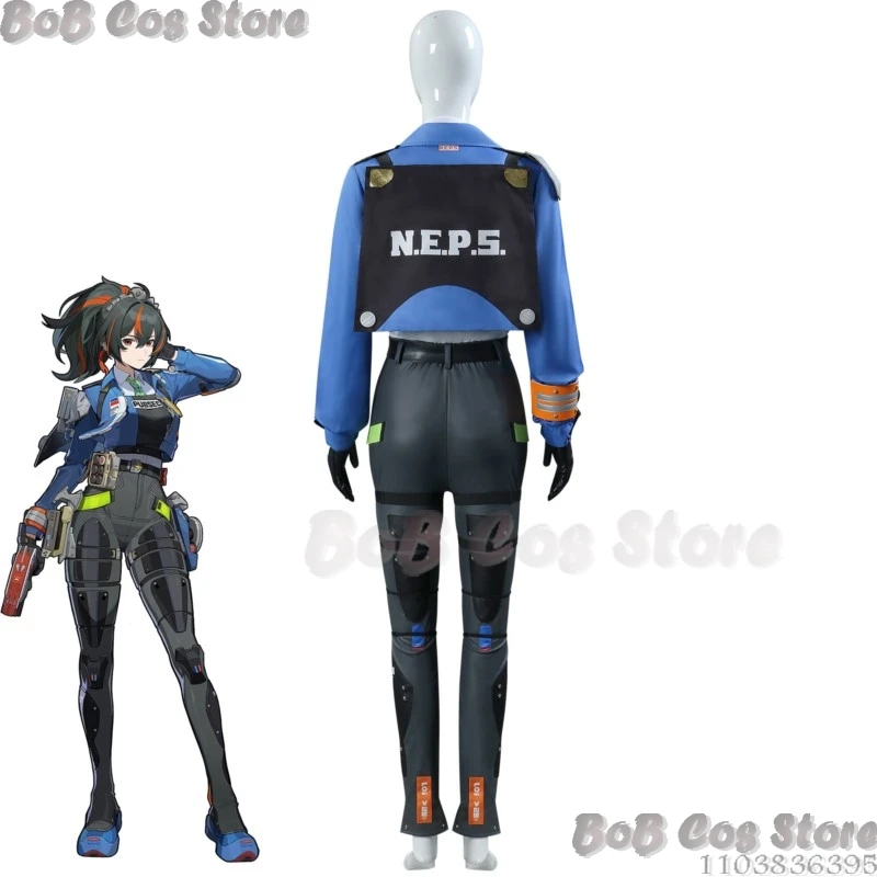 Zhu Yuan Game Zzz Cosplay Zenless Zone Zero Criminal Investigation Special Response Team New Eridu Women Costume Wig Customized