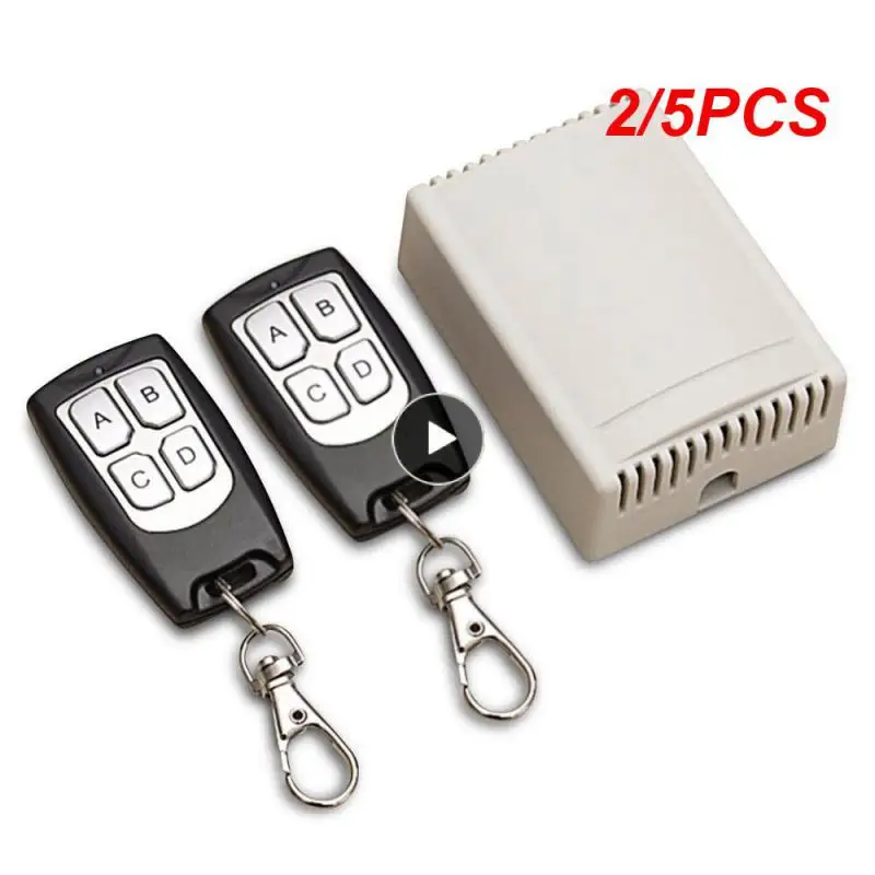 

2/5PCS 433Mhz Wireless Switch DC12V 4CH Relay Receiver Module + 4botton RF Remote Control 433Mhz Transmitter for Garage Car