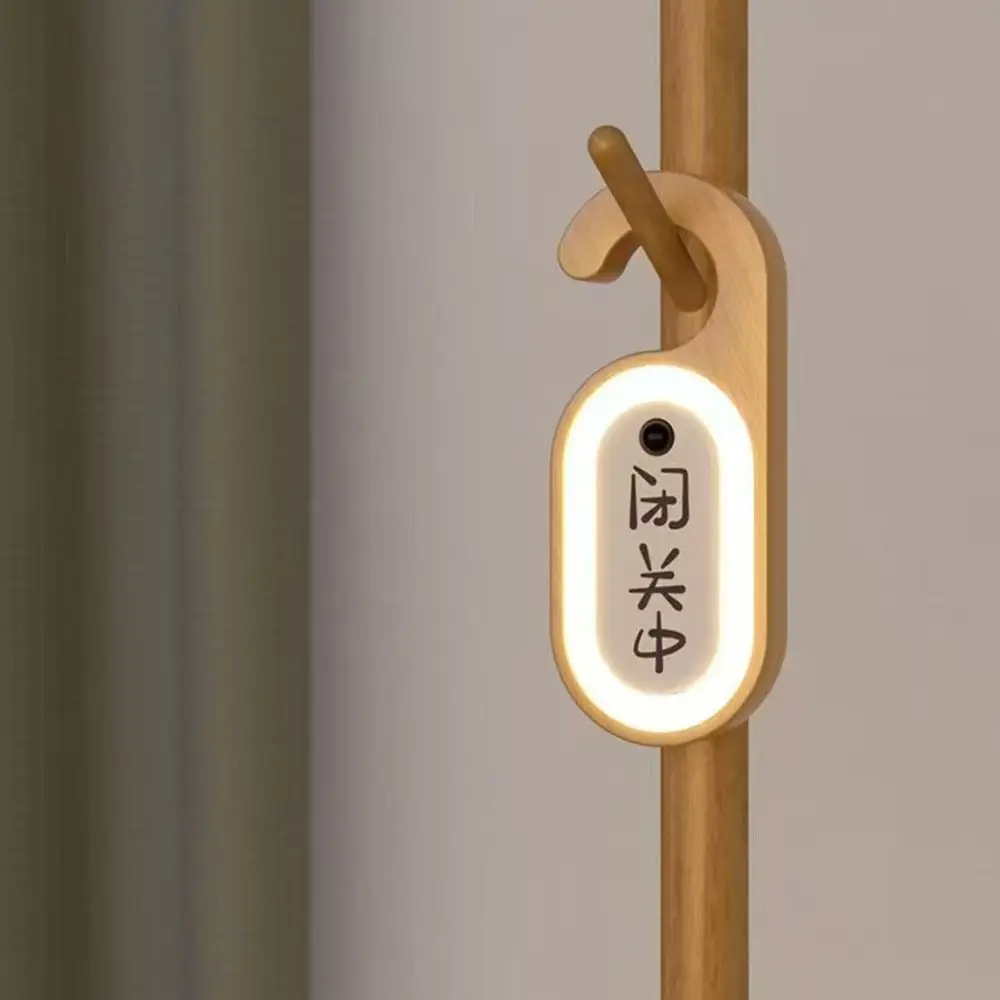

DIY LED Hanging Lamp Hook Design Erasable Message Board Motion Sensor Night Light Energy-Saving Warm White
