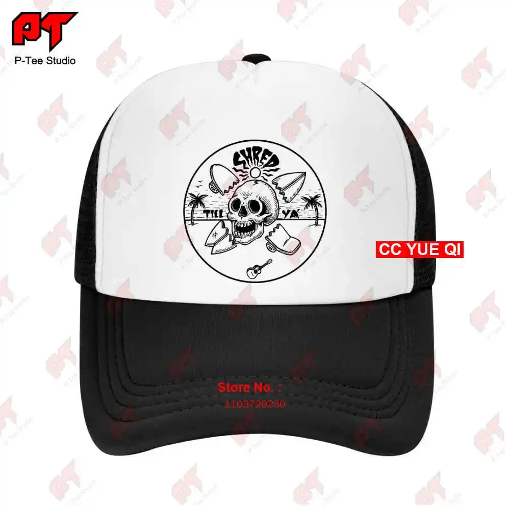 Shred Skate And Surf Printed Knarley Surfing Interests Baseball Caps Truck Cap QBUV