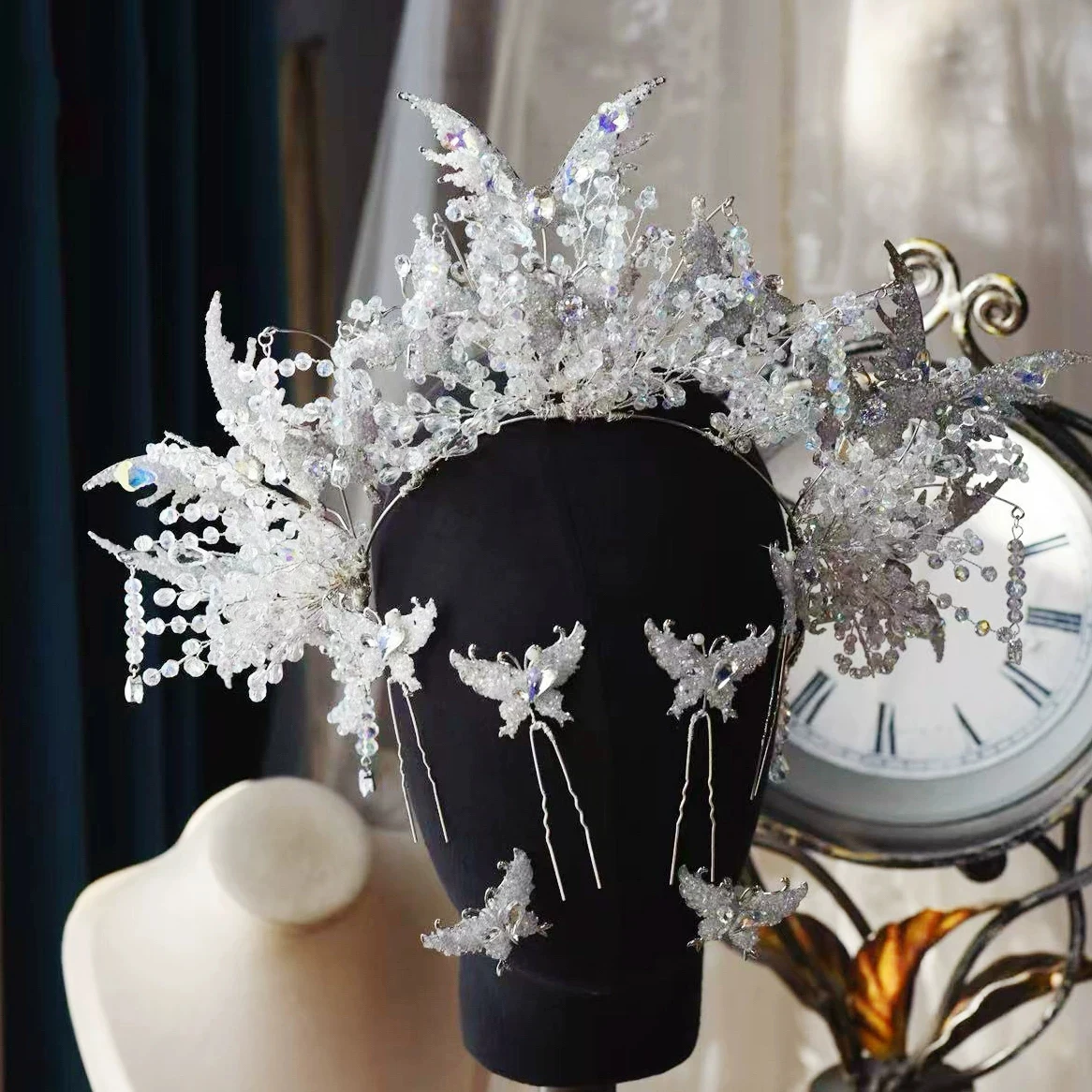 Crown Royal Hydrogel Crystal Hair Accessories for Brides Luxurious Grand Wedding Headwear Handmade Heavy Work Hairband Accessory