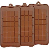 Chocolate Bar Molds Silicone Bars Making Fondant Coffee Mould BPA Free Easy Release Non-Stick for Protein Energy Handmade Gifts