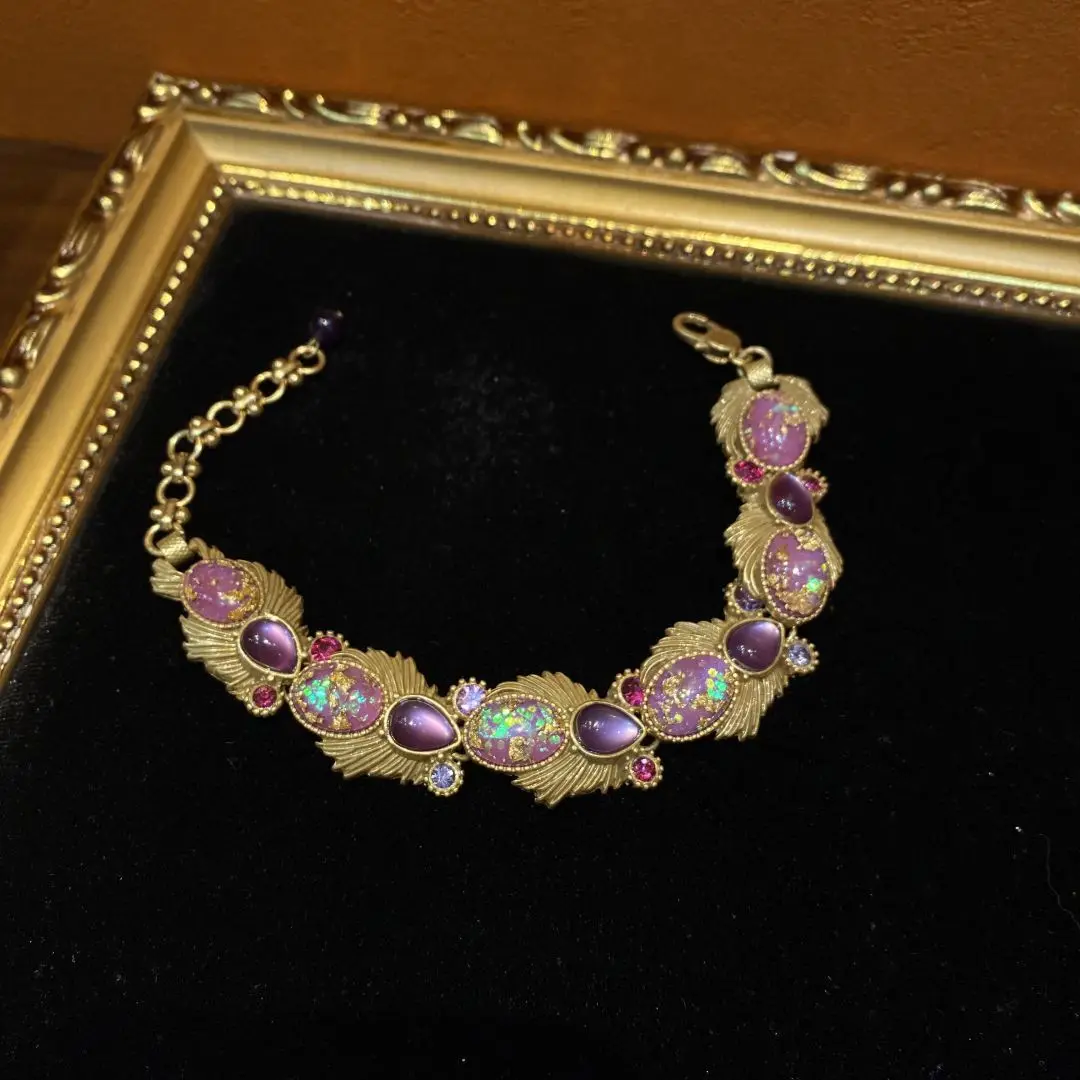 

A number of western medieval Opal design oval water drop bracelet