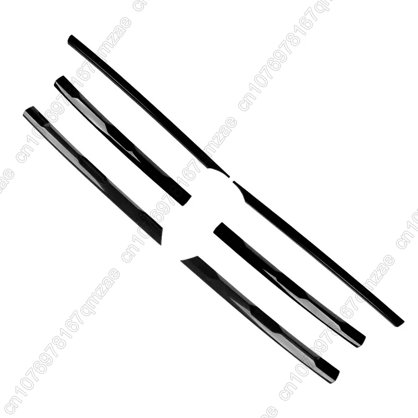 Car Front Bumper Grills Up / Down Strips Cover Trim Moulding Strips Stickers For VW Volkswagen Tiguan MK2 Rline 2017-2021 - view 5