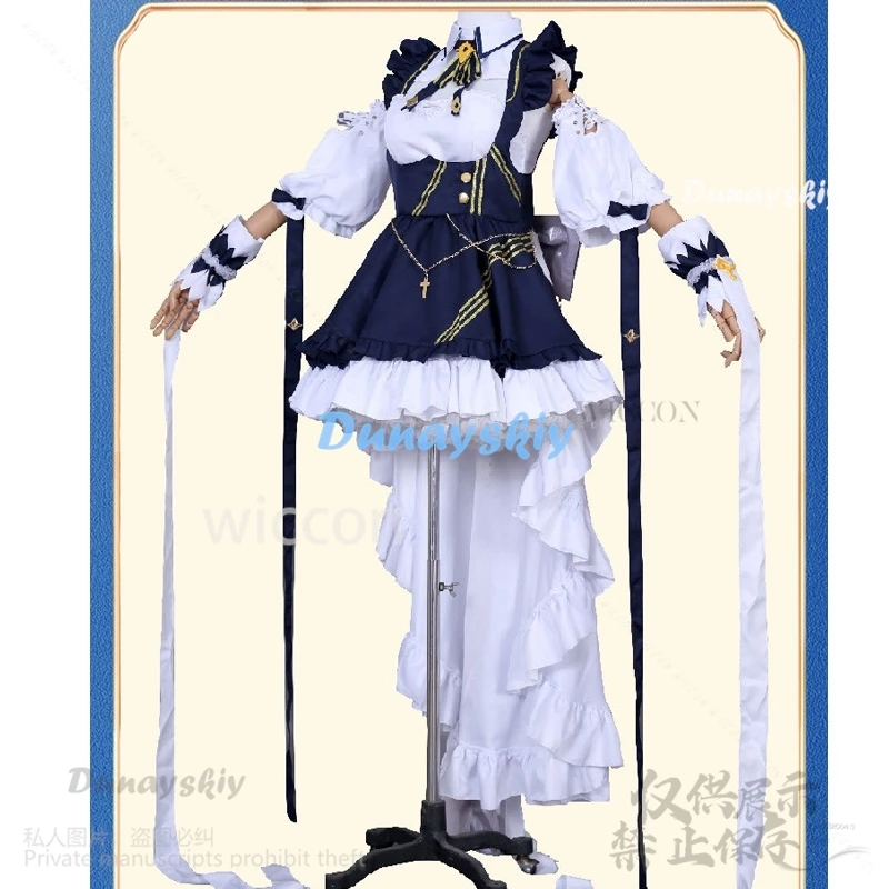 Anime Game Azur Lane Cosplay HMS Cheshire Costume Cute Sexy Lolita Maid Dress Skirt Wig Halloween Christmas Suit Customized