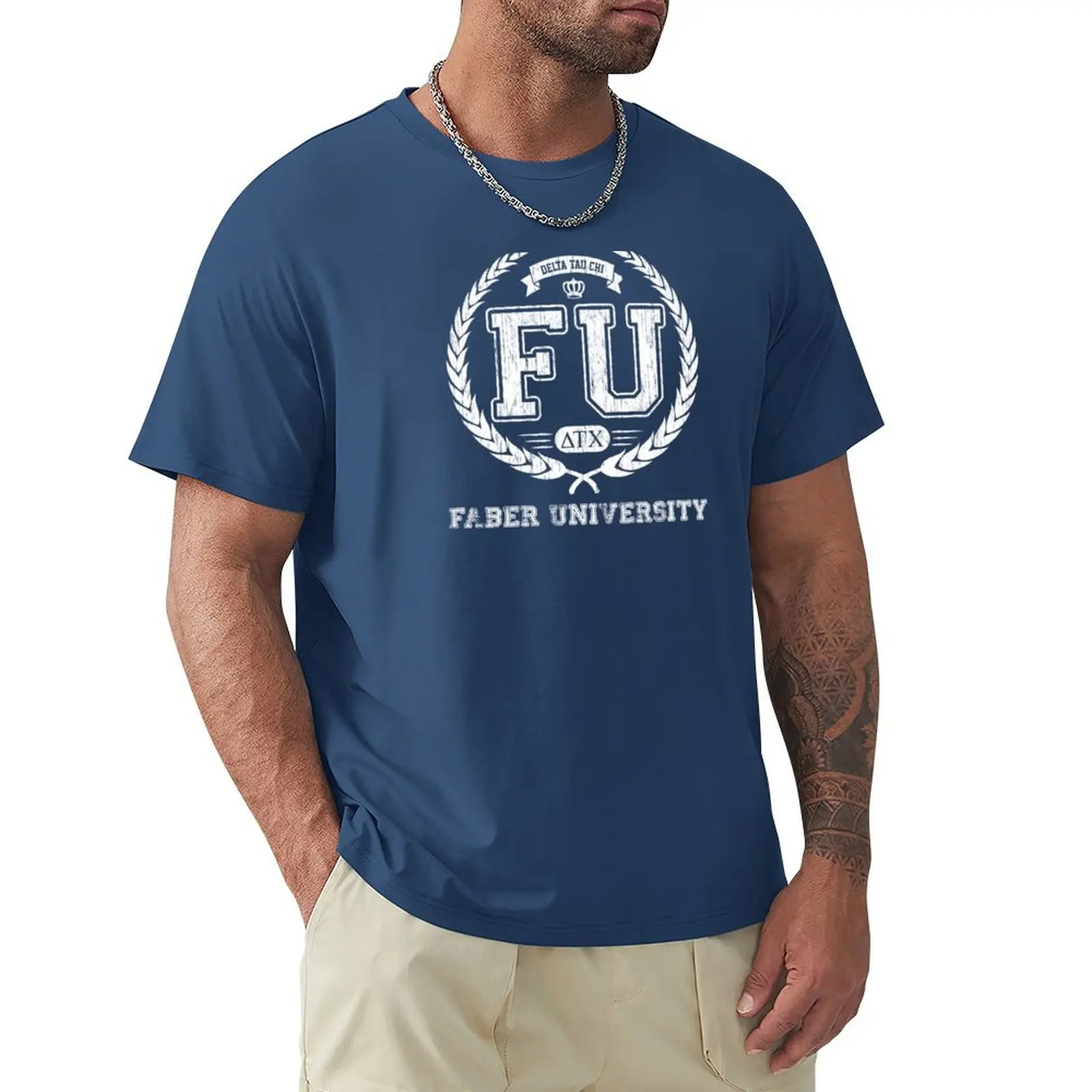 Fu Faber Universität T-Shirt koreanische Mode Sommer Tops Anime Custom izeds Herren schlichte T-Shirts