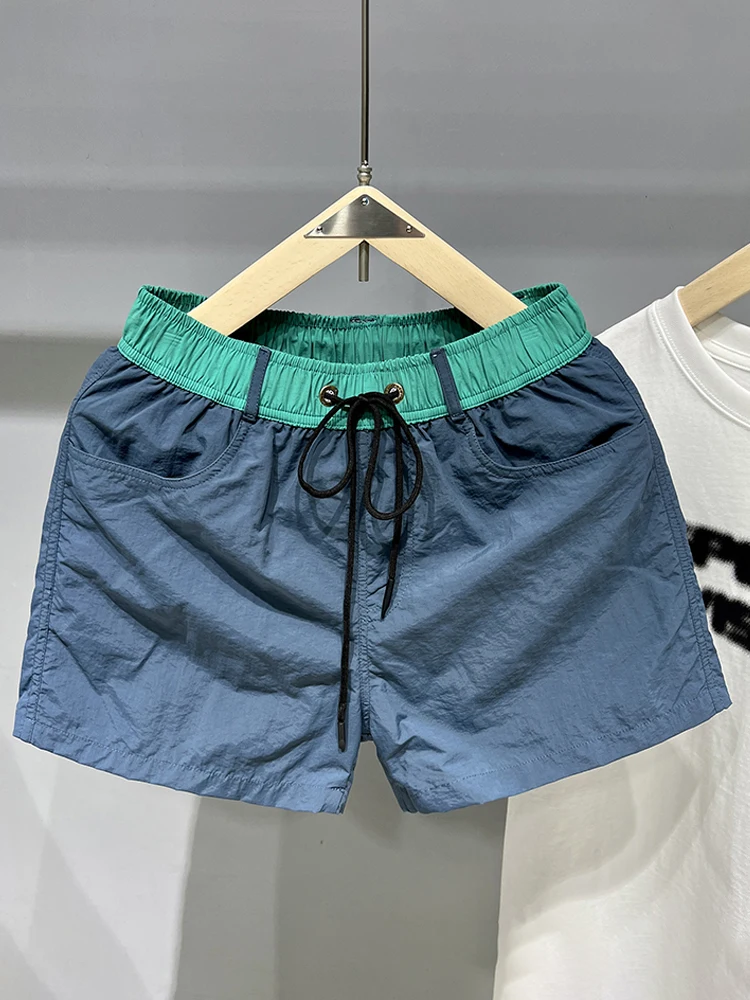 

Новые мужские спортивные повседневные плавки Qui Dry Loose Running Fitn для пляжа, плавки длиной до футболки, морская городская одежда...