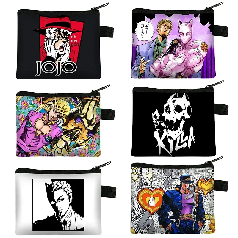 Аниме Jojo Bizarre Adventure кошелек для монет Kujo Kira Yoshikage KILLER QUEEN кошельки кредитная карта наушники сумка держатель сумки для монет подарок
