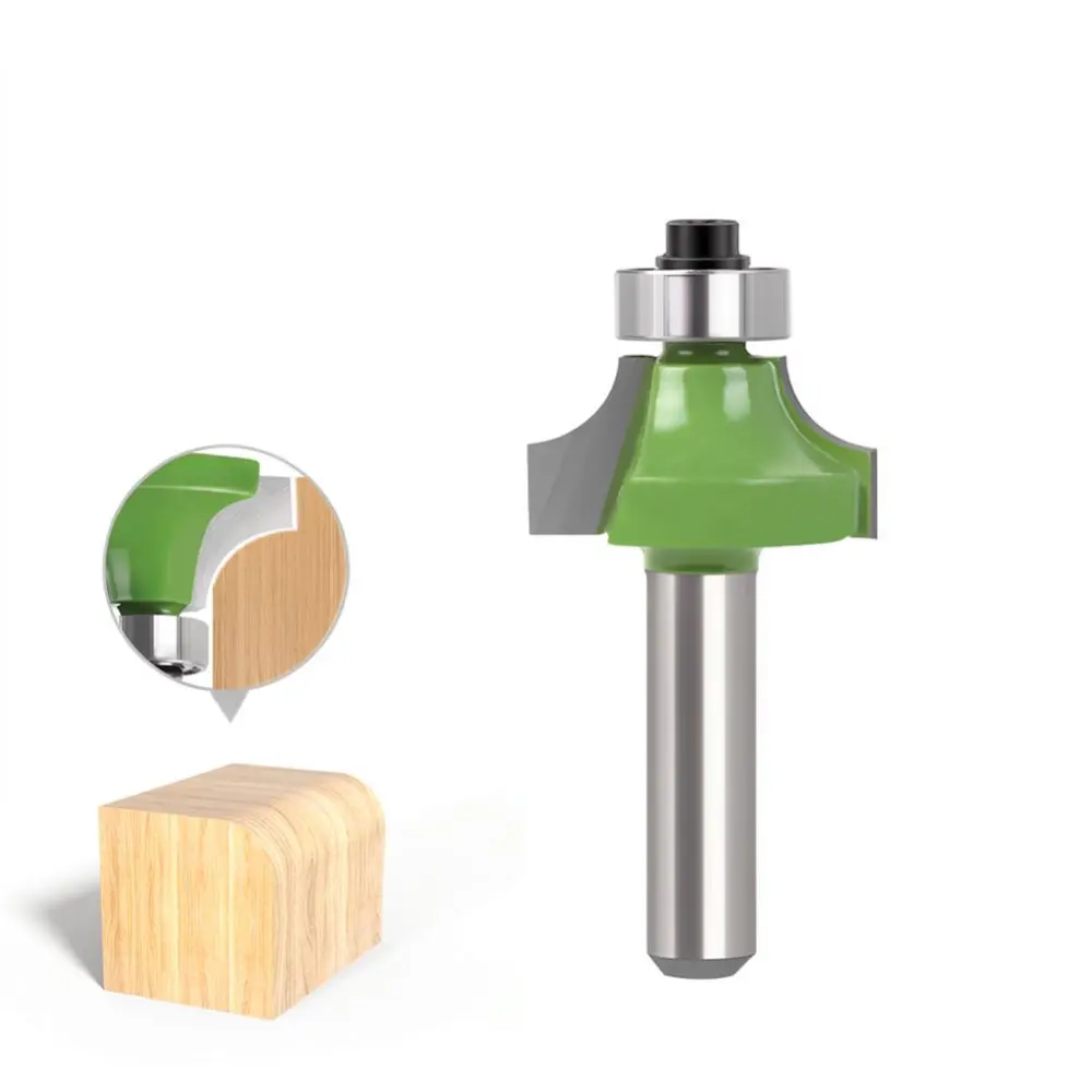 8mm Shank Corner Rounding Router Bit Set Tungsten Carbide Woodworking Milling Cutter For Furongjincheng Trimmer Edge Tool