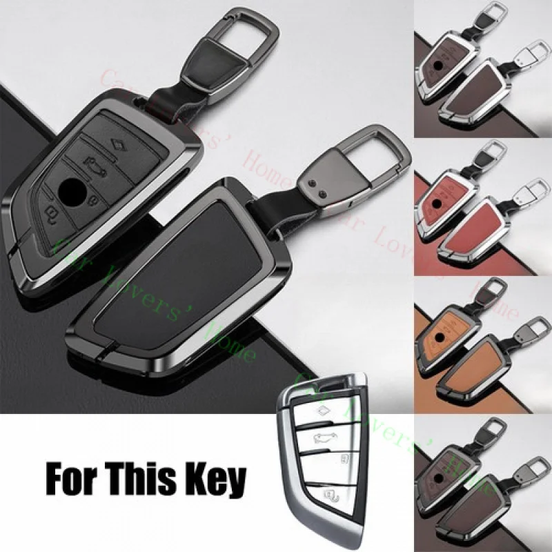 

Кожаный чехол для ключей от автомобиля из цинкового сплава A + для BMW X5M 1, 2, 3, 6, 7, 8 X6 X1 X2 X3 X4 X5
