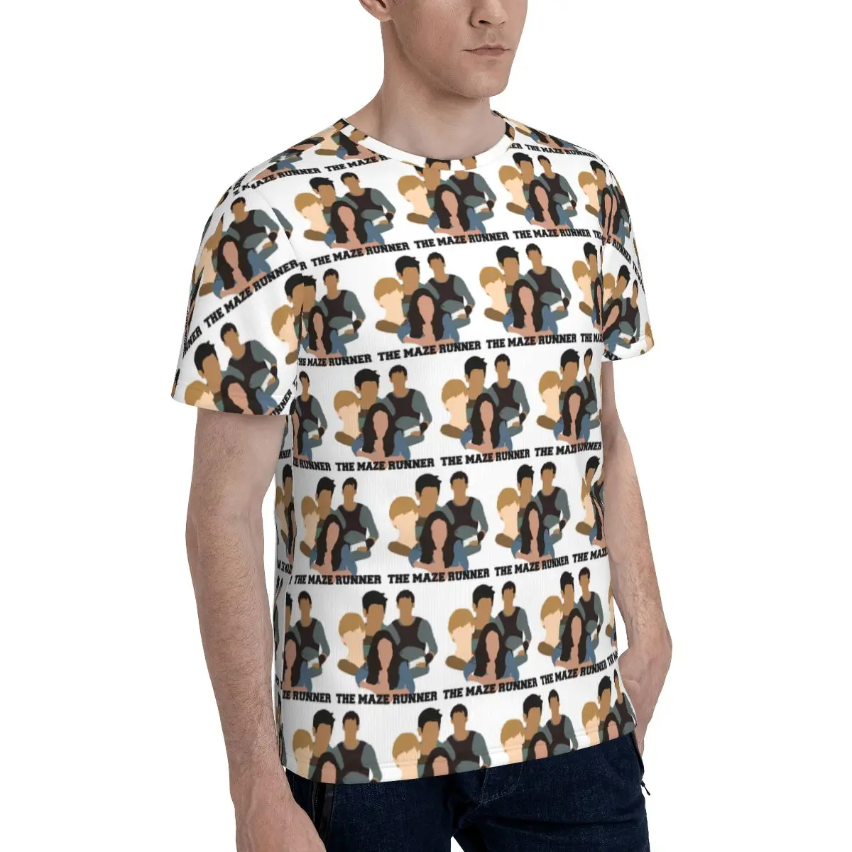 The Maze Runner T-Shirt for Men Cotton T Shirts Men's Tees Short Crew Neck Summer Clothes Tops